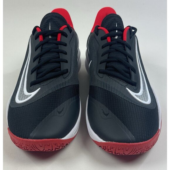 Nike Precision VII 7 Mens Size 9.5 Black Red White Shoes Basketball FN4322-002 - Picture 4 of 9